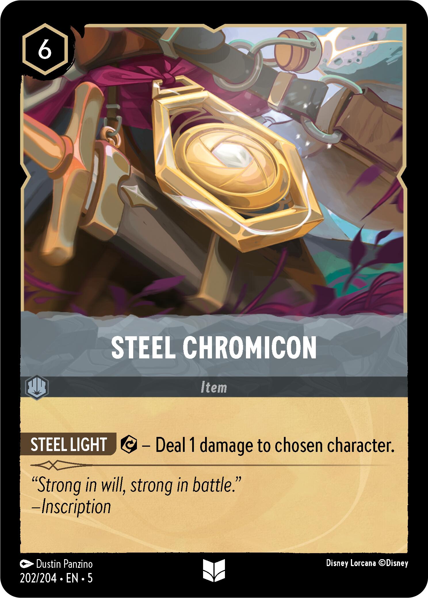 Steel Chromicon (202/204) [Shimmering Skies] Lorcana Single Disney    | Red Claw Gaming