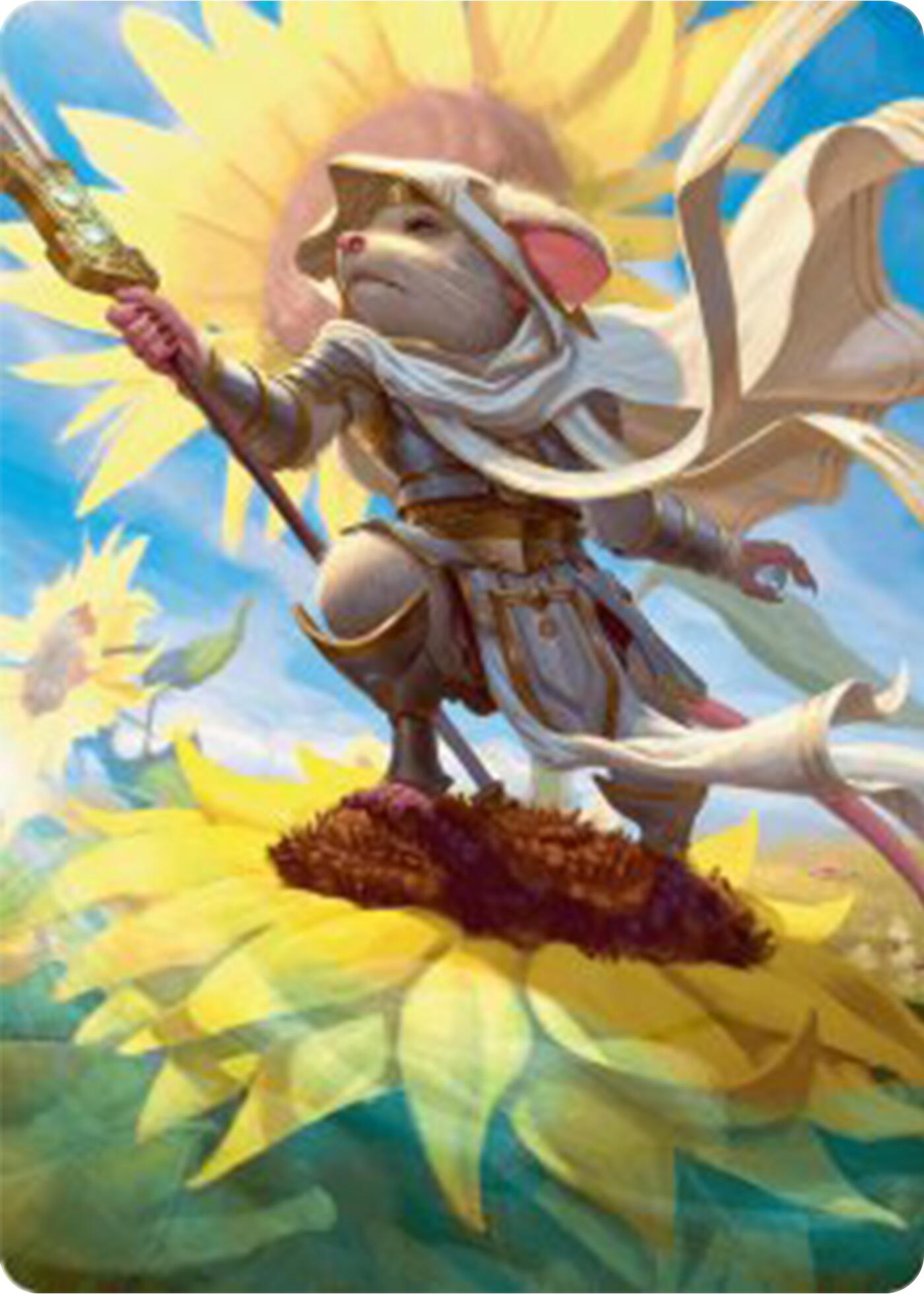 Elspeth, Sun's Champion Art Card [Bloomburrow Art Series] MTG Single Magic: The Gathering    | Red Claw Gaming