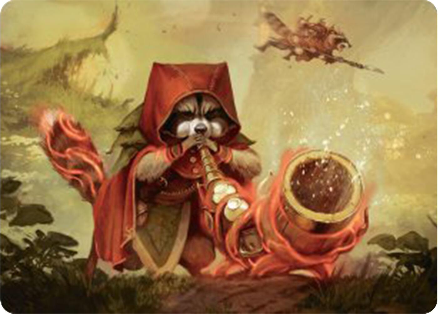 Raccoon Rallier Art Card [Bloomburrow Art Series] MTG Single Magic: The Gathering | Red Claw Gaming
