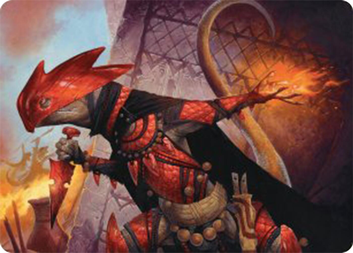 Cindering Cutthroat Art Card [Bloomburrow Art Series] MTG Single Magic: The Gathering    | Red Claw Gaming