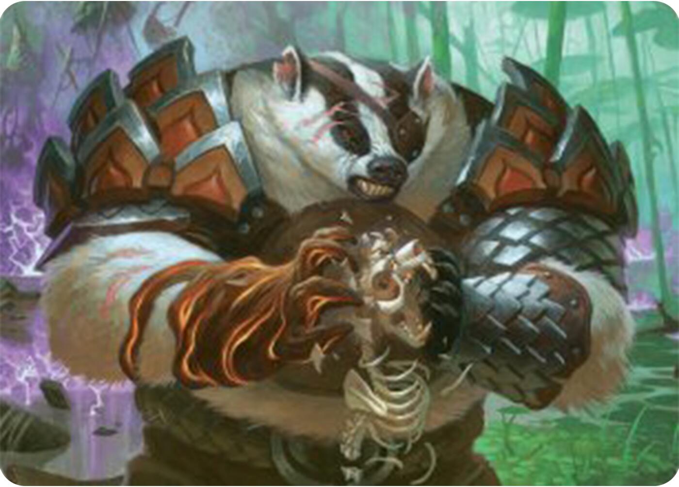 Hugs, Grisly Guardian Art Card [Bloomburrow Art Series] MTG Single Magic: The Gathering | Red Claw Gaming