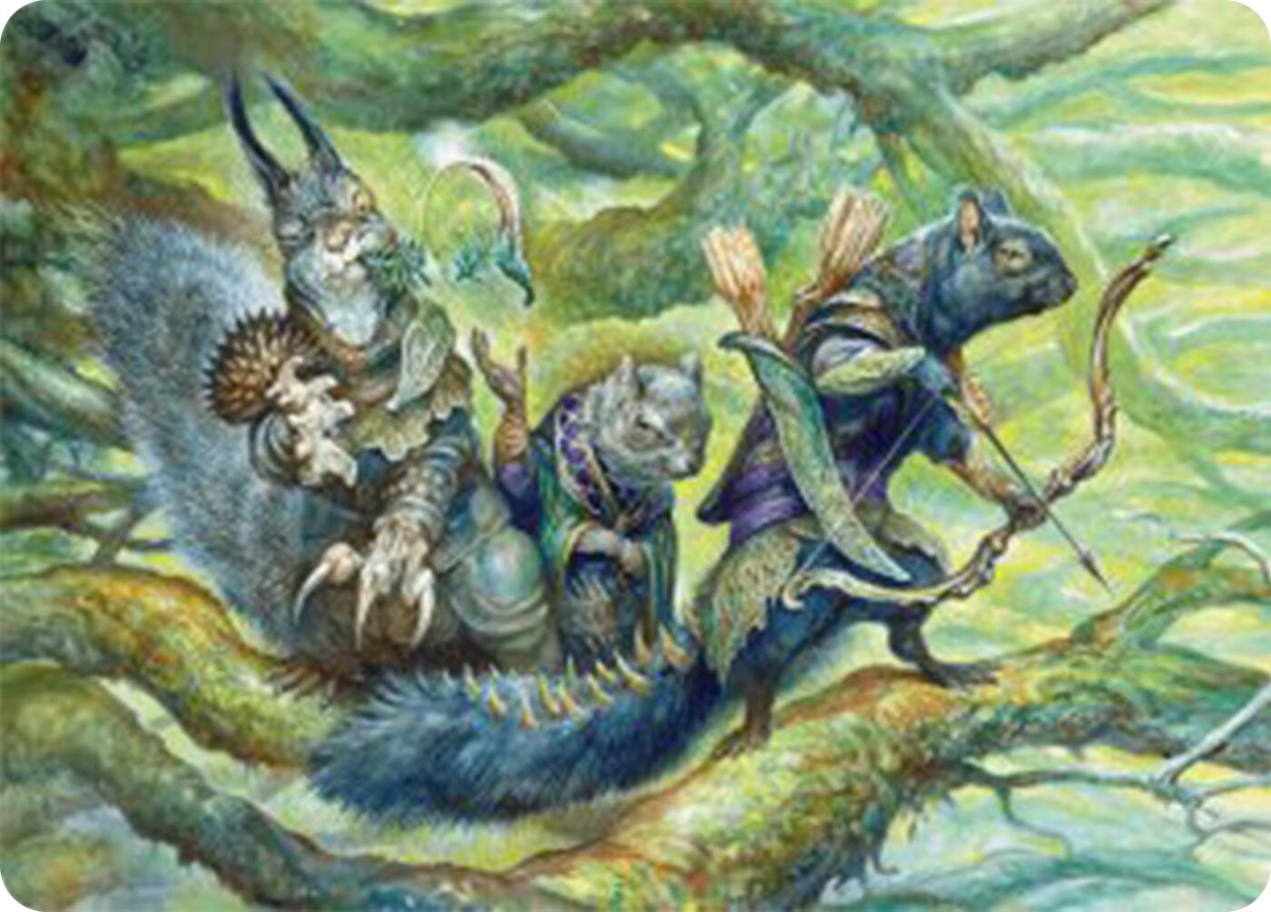 The Odd Acorn Gang Art Card [Bloomburrow Art Series] MTG Single Magic: The Gathering | Red Claw Gaming