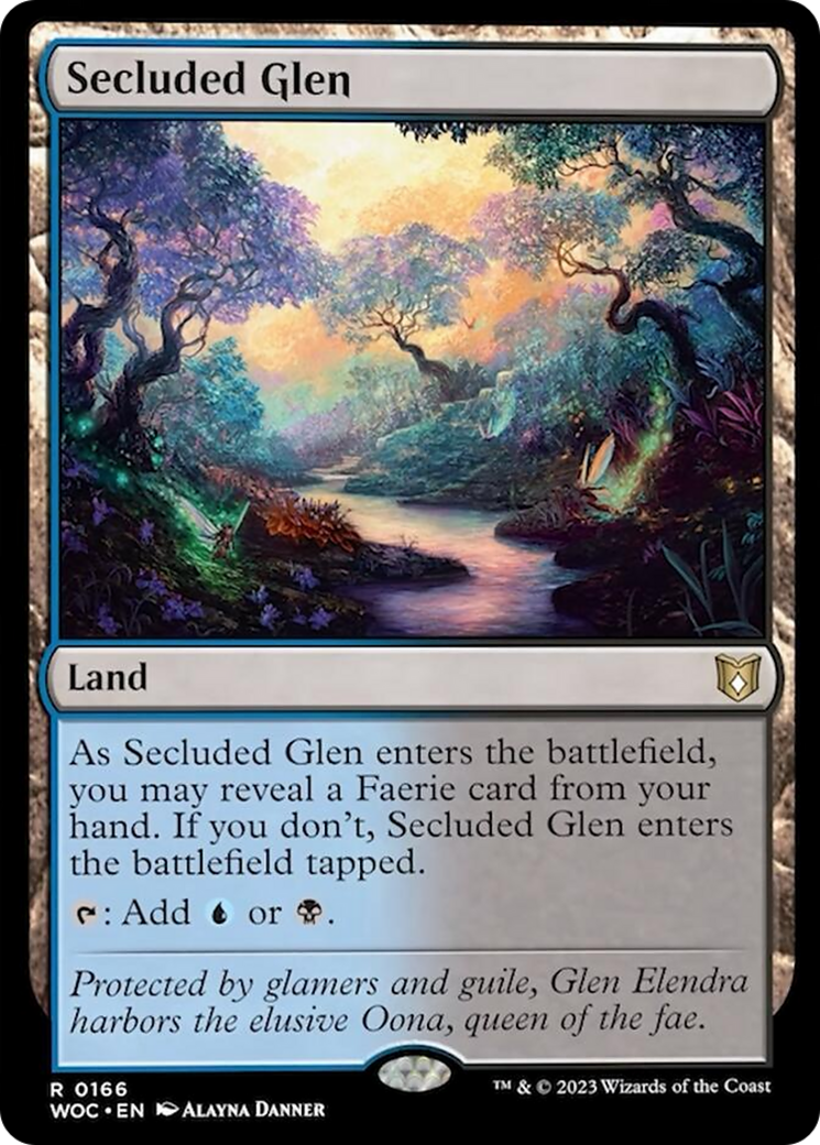 Secluded Glen [Wilds of Eldraine Commander] MTG Single Magic: The Gathering | Red Claw Gaming
