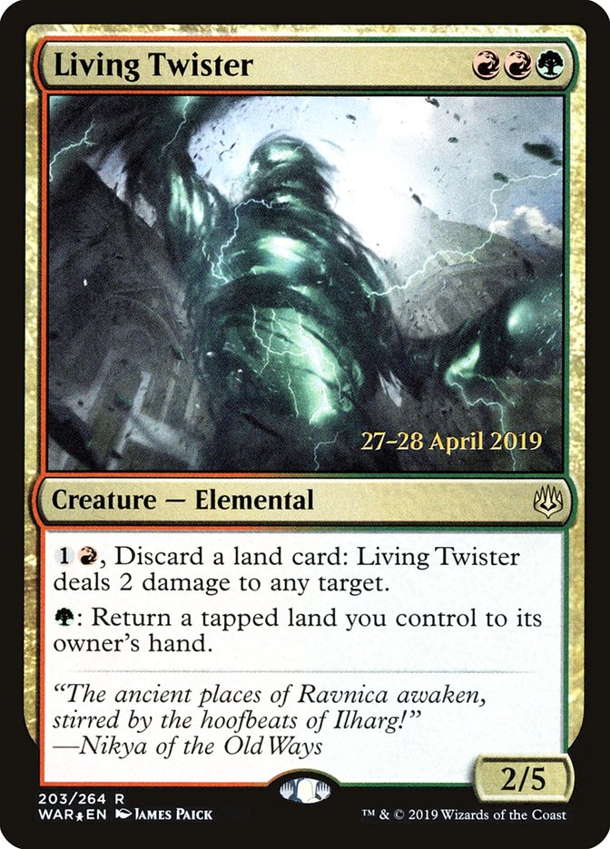 Living Twister [War of the Spark Prerelease Promos] MTG Single Magic: The Gathering | Red Claw Gaming