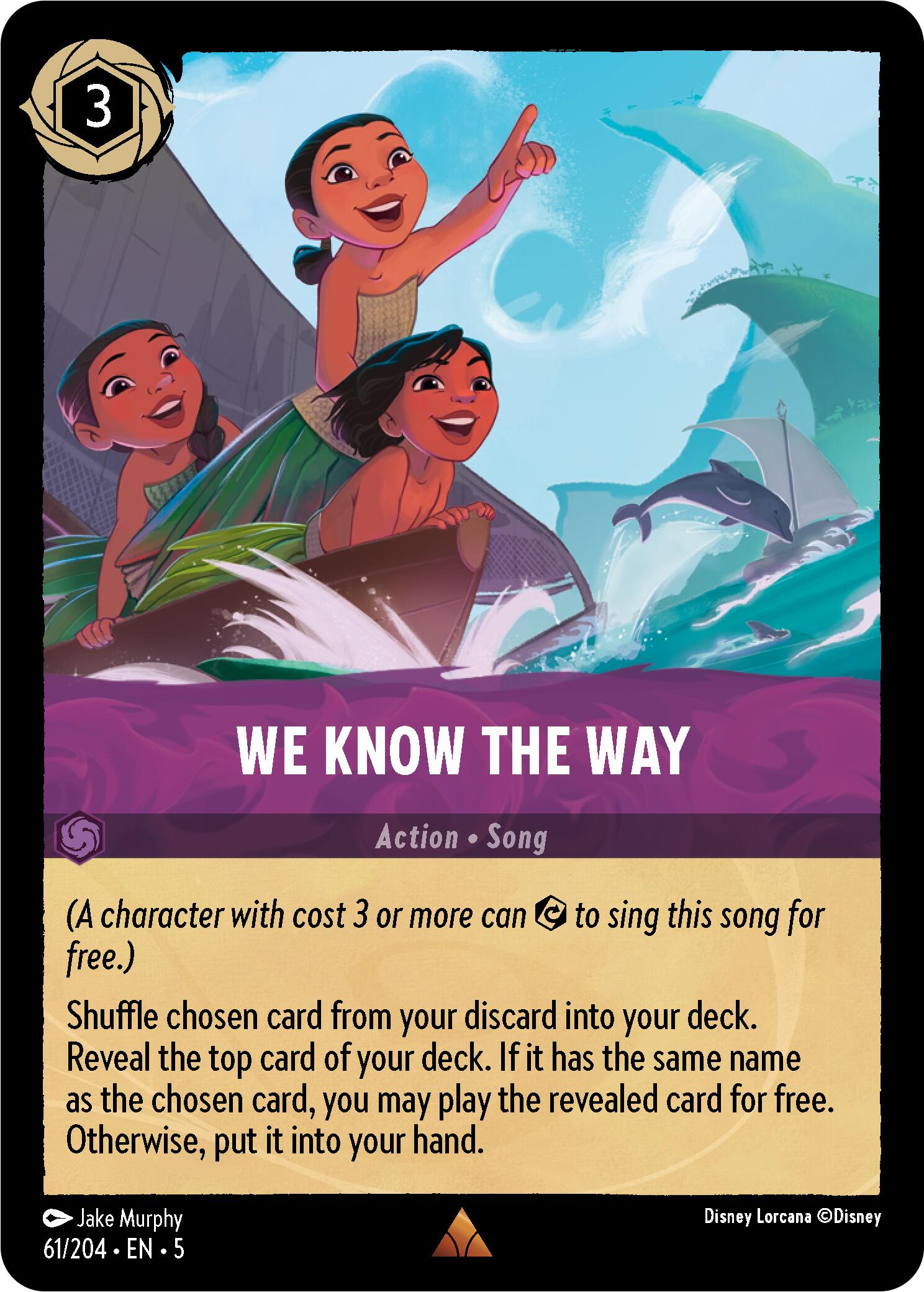 We Know the Way (61/204) [Shimmering Skies] Lorcana Single Disney    | Red Claw Gaming