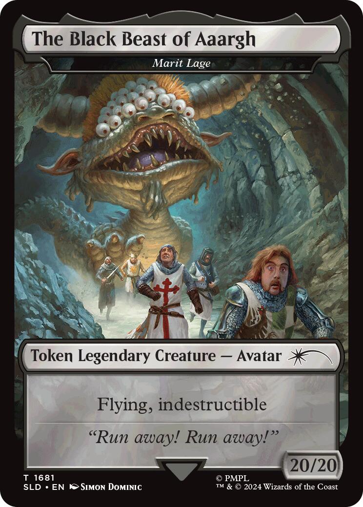 The Black Beast of Aaargh - Marit Lage Token [Secret Lair Drop Series] MTG Single Magic: The Gathering | Red Claw Gaming