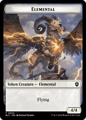 Elemental // Shark Double-Sided Token [Bloomburrow Commander Tokens] MTG Single Magic: The Gathering | Red Claw Gaming