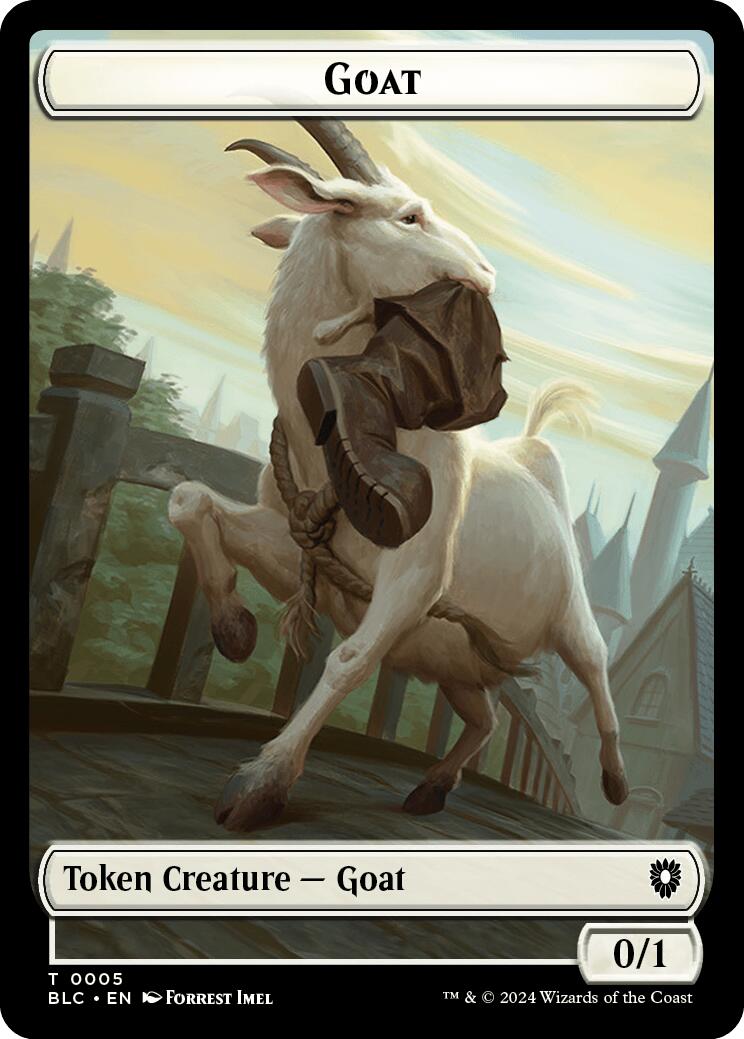 Goat // Wolf (032) Double-Sided Token [Bloomburrow Commander Tokens] MTG Single Magic: The Gathering | Red Claw Gaming
