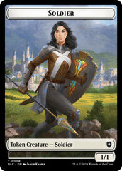 Soldier // Citizen Double-Sided Token [Bloomburrow Commander Tokens] MTG Single Magic: The Gathering | Red Claw Gaming