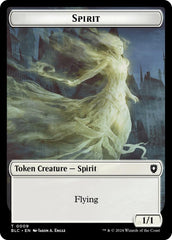 Spirit // Faerie Double-Sided Token [Bloomburrow Commander Tokens] MTG Single Magic: The Gathering | Red Claw Gaming