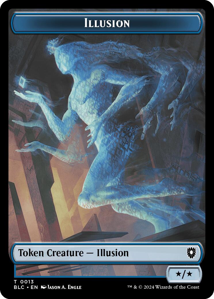 Illusion // Goblin Double-Sided Token [Bloomburrow Commander Tokens] MTG Single Magic: The Gathering | Red Claw Gaming