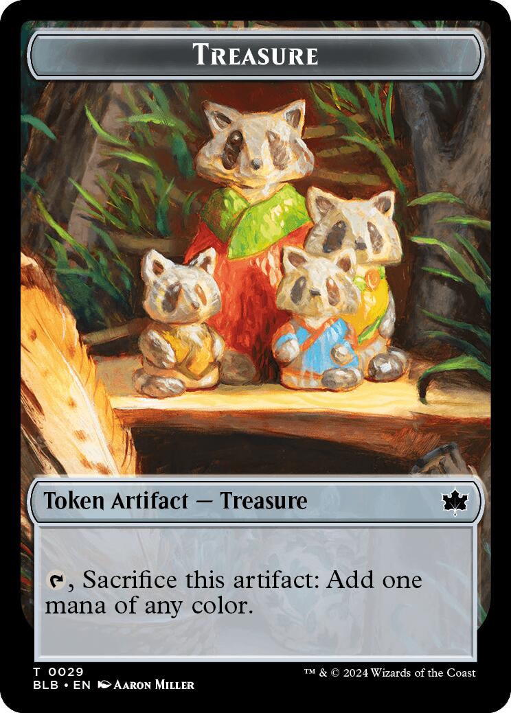 Prosperous Bandit // Treasure Double-Sided Token [Bloomburrow Commander Tokens] MTG Single Magic: The Gathering | Red Claw Gaming