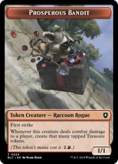 Prosperous Bandit // Treasure Double-Sided Token [Bloomburrow Commander Tokens] MTG Single Magic: The Gathering | Red Claw Gaming
