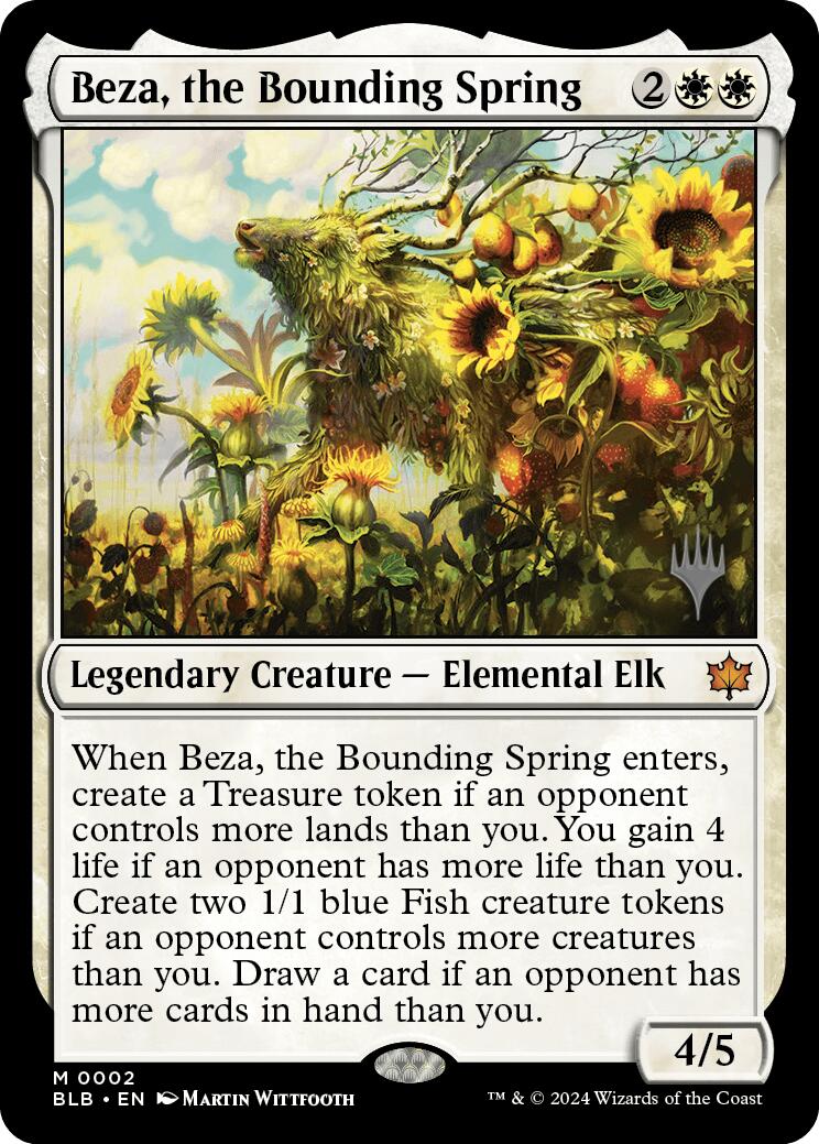 Beza, the Bounding Spring (Promo Pack) [Bloomburrow Promos] MTG Single Magic: The Gathering | Red Claw Gaming