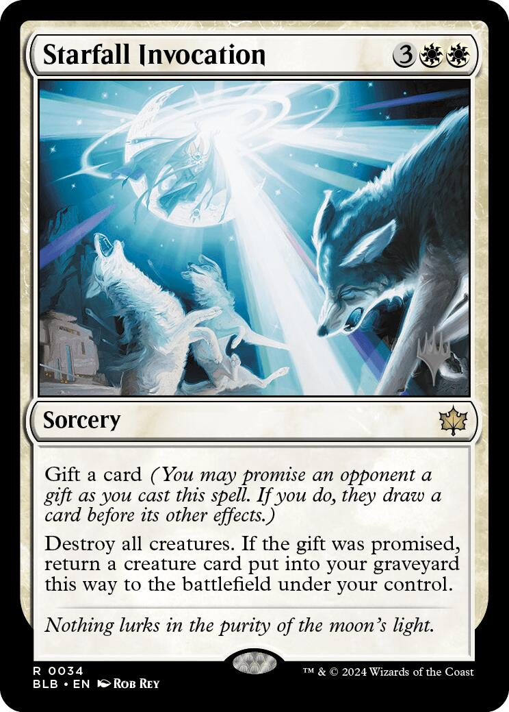 Starfall Invocation (Promo Pack) [Bloomburrow Promos] MTG Single Magic: The Gathering | Red Claw Gaming