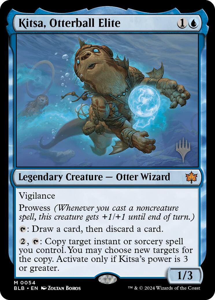 Kitsa, Otterball Elite (Promo Pack) [Bloomburrow Promos] MTG Single Magic: The Gathering | Red Claw Gaming