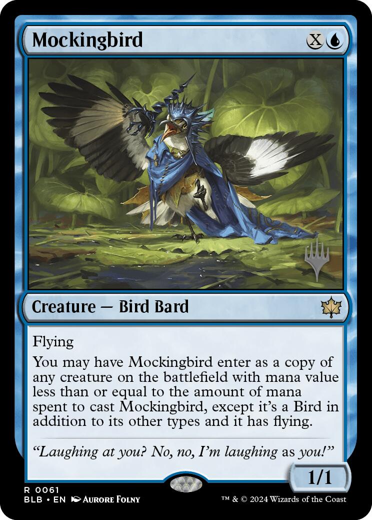 Mockingbird (Promo Pack) [Bloomburrow Promos] MTG Single Magic: The Gathering | Red Claw Gaming