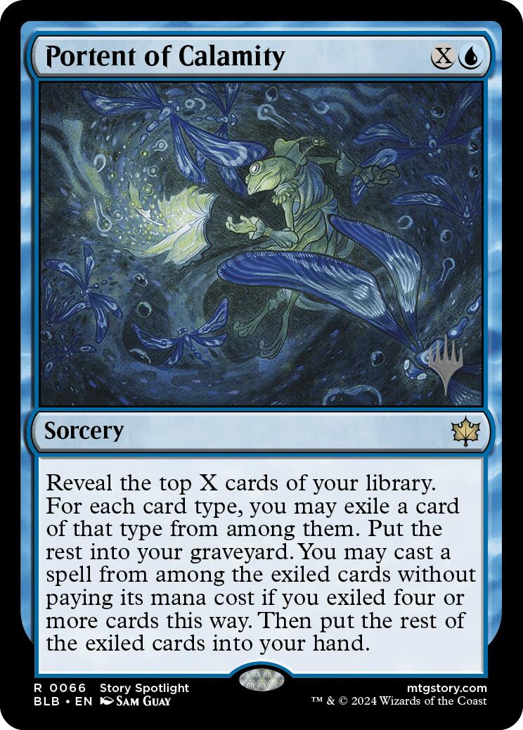 Portent of Calamity (Promo Pack) [Bloomburrow Promos] MTG Single Magic: The Gathering | Red Claw Gaming