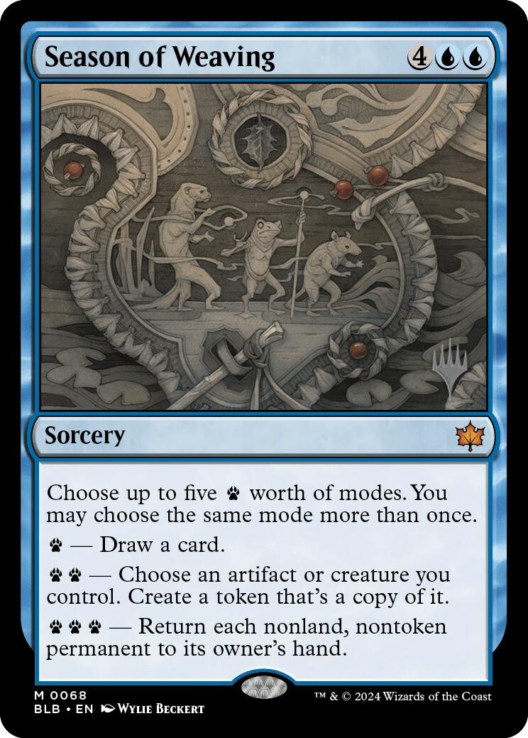 Season of Weaving (Promo Pack) [Bloomburrow Promos] MTG Single Magic: The Gathering | Red Claw Gaming