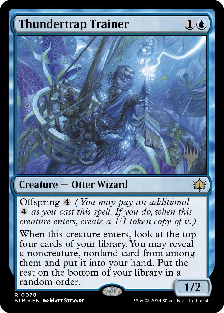 Thundertrap Trainer (Promo Pack) [Bloomburrow Promos] MTG Single Magic: The Gathering | Red Claw Gaming