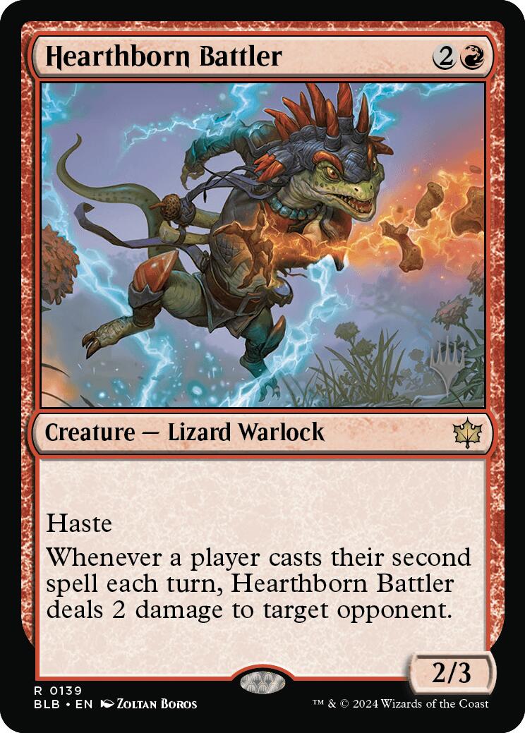 Hearthborn Battler (Promo Pack) [Bloomburrow Promos] MTG Single Magic: The Gathering | Red Claw Gaming