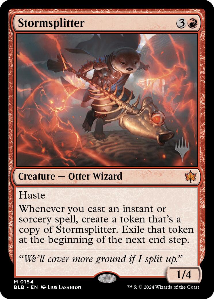 Stormsplitter (Promo Pack) [Bloomburrow Promos] MTG Single Magic: The Gathering | Red Claw Gaming