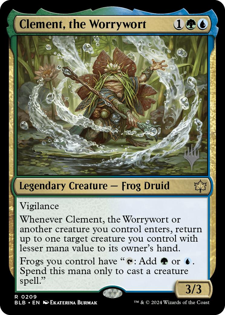 Clement, the Worrywort (Promo Pack) [Bloomburrow Promos] MTG Single Magic: The Gathering | Red Claw Gaming