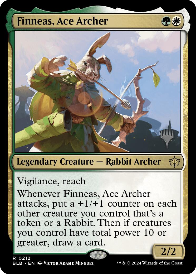 Finneas, Ace Archer (Promo Pack) [Bloomburrow Promos] MTG Single Magic: The Gathering | Red Claw Gaming