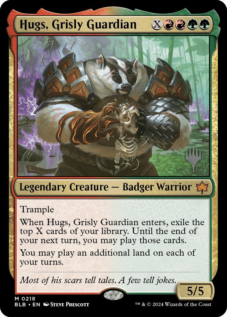 Hugs, Grisly Guardian (Promo Pack) [Bloomburrow Promos] MTG Single Magic: The Gathering | Red Claw Gaming