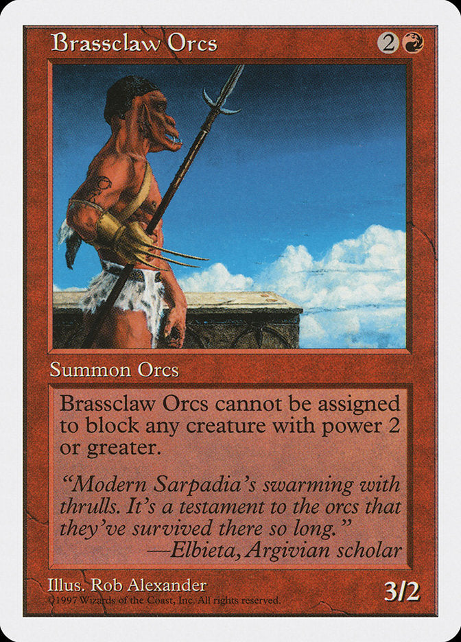 Brassclaw Orcs [Fifth Edition] MTG Single Magic: The Gathering | Red Claw Gaming