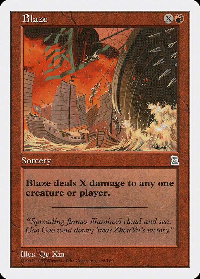 Blaze [Portal Three Kingdoms] MTG Single Magic: The Gathering | Red Claw Gaming