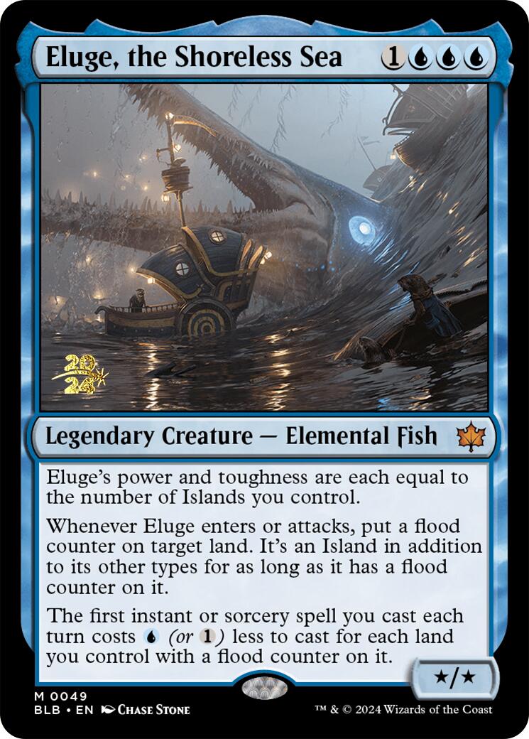Eluge, the Shoreless Sea [Bloomburrow Prerelease Promos] MTG Single Magic: The Gathering | Red Claw Gaming