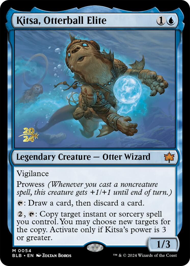 Kitsa, Otterball Elite [Bloomburrow Prerelease Promos] MTG Single Magic: The Gathering | Red Claw Gaming