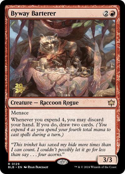 Byway Barterer [Bloomburrow Prerelease Promos] MTG Single Magic: The Gathering | Red Claw Gaming