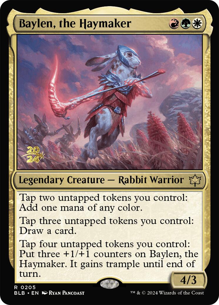 Baylen, the Haymaker [Bloomburrow Prerelease Promos] MTG Single Magic: The Gathering | Red Claw Gaming