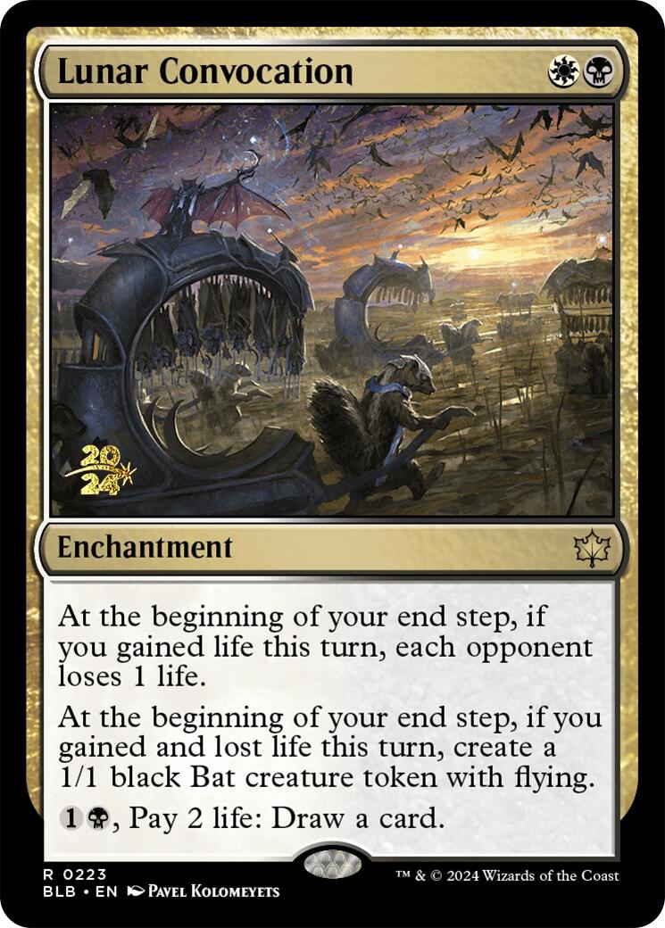 Lunar Convocation [Bloomburrow Prerelease Promos] MTG Single Magic: The Gathering | Red Claw Gaming