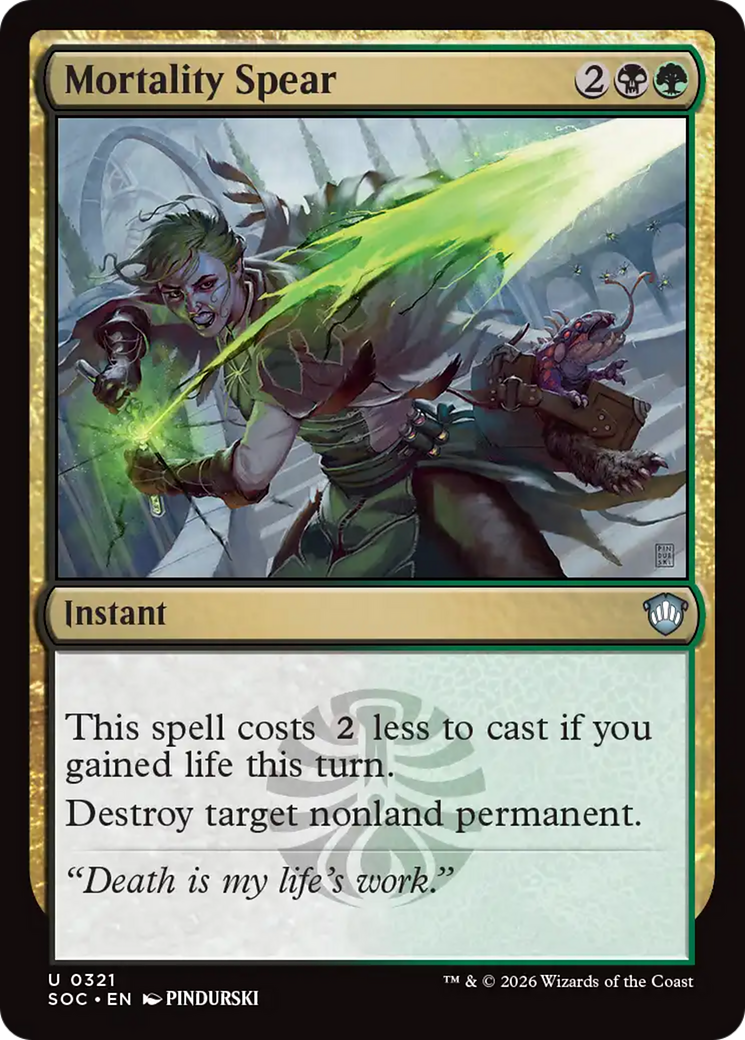 Mortality Spear [Secrets of Strixhaven Commander] MTG Single Magic: The Gathering | Red Claw Gaming