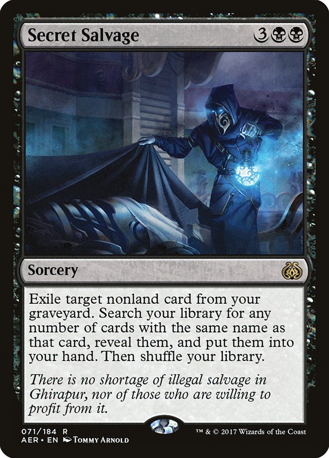 Secret Salvage [Aether Revolt] MTG Single Magic: The Gathering | Red Claw Gaming