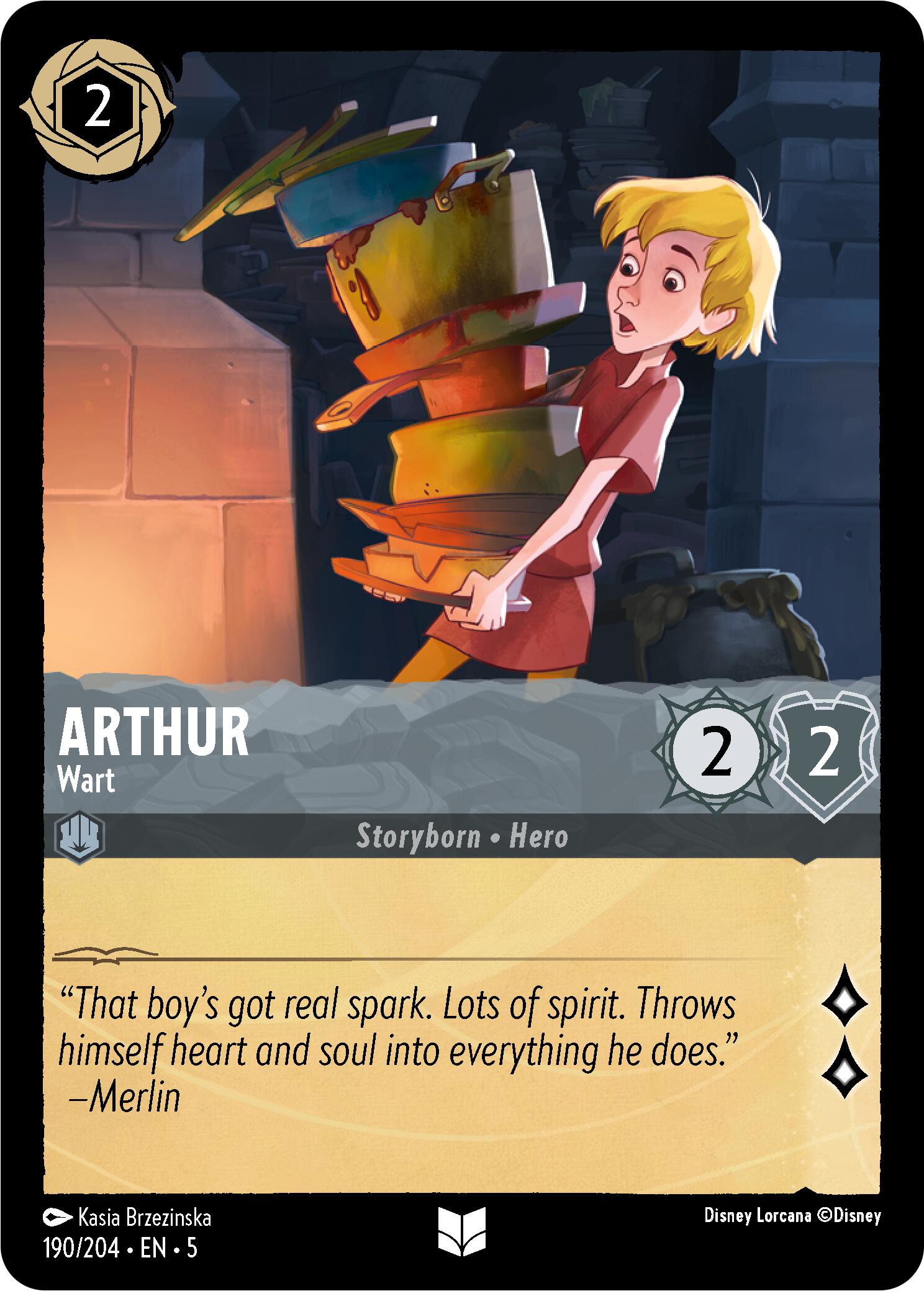 Arthur - Wart (190/204) [Shimmering Skies] Lorcana Single Disney    | Red Claw Gaming