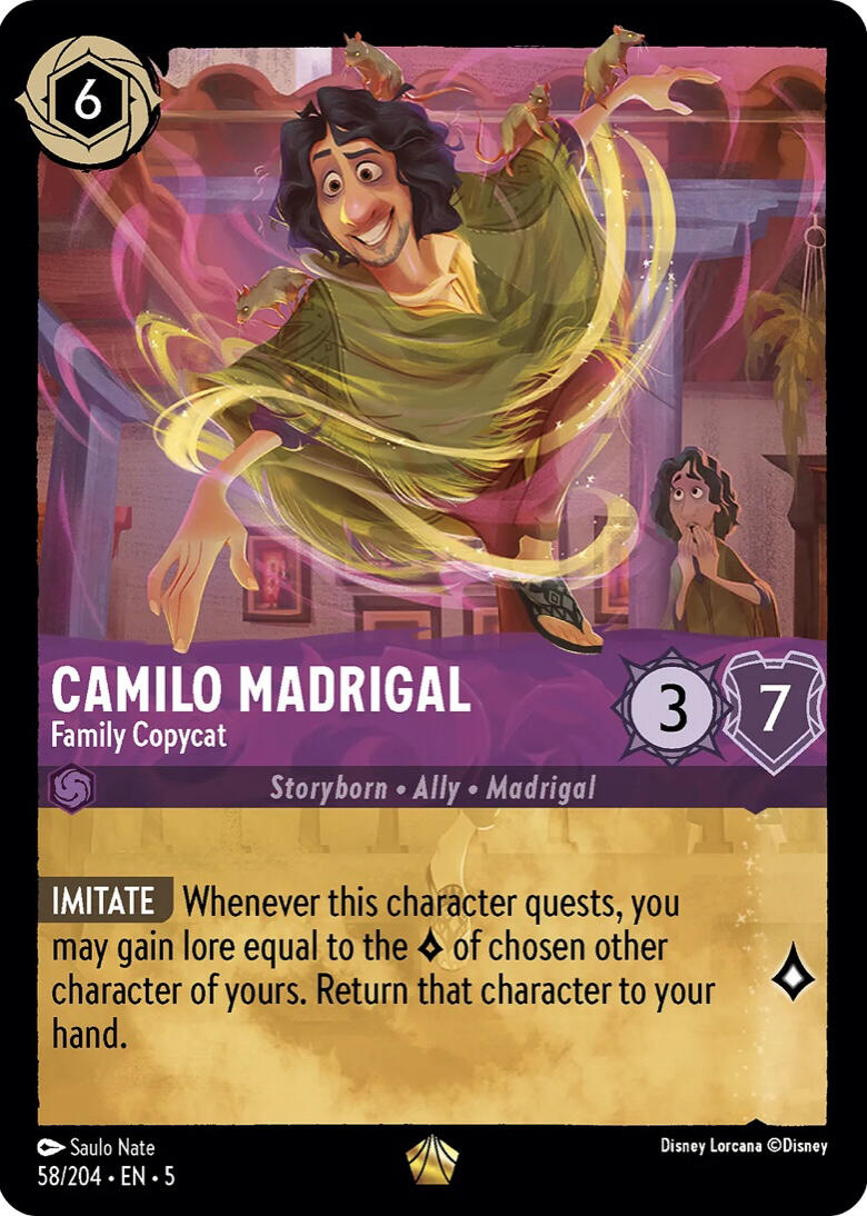 Camilo Madrigal - Family Copycat (58/204) [Shimmering Skies] Lorcana Single Disney    | Red Claw Gaming