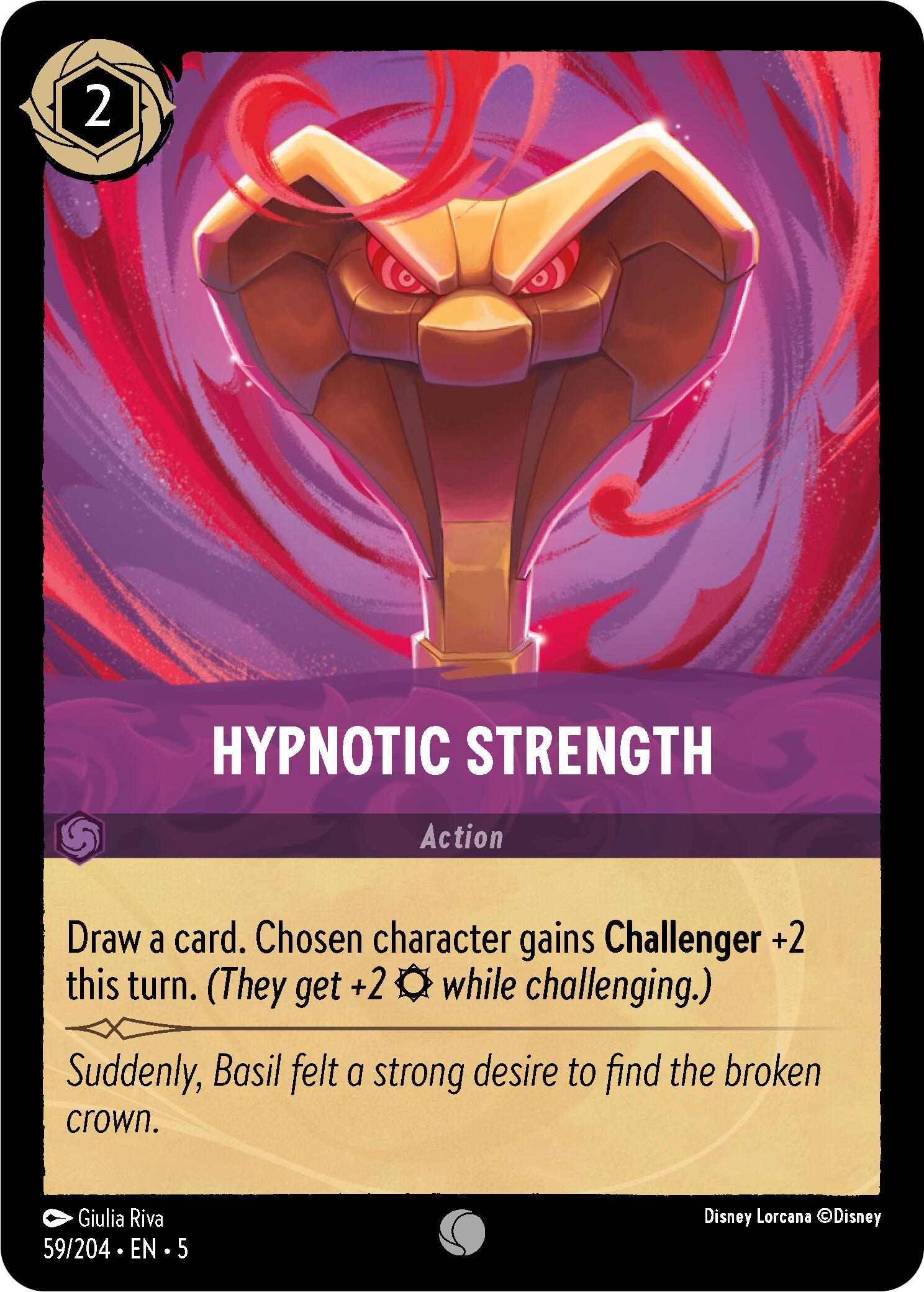 Hypnotic Strength (59/204) [Shimmering Skies] Lorcana Single Disney    | Red Claw Gaming