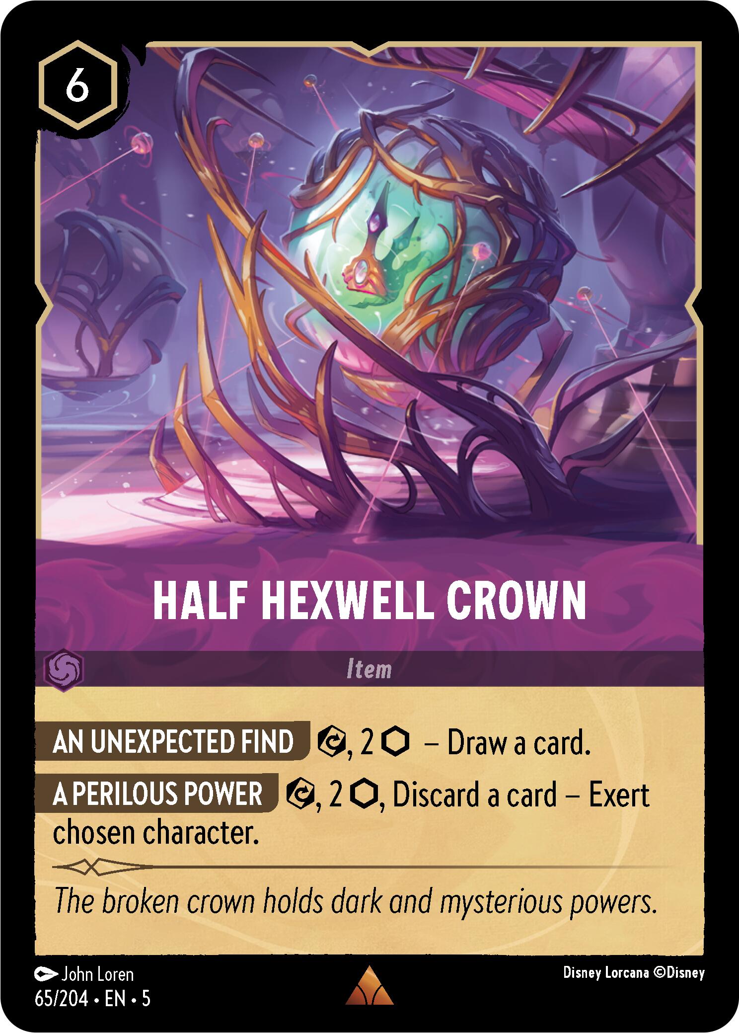 Half Hexwell Crown (65/204) [Shimmering Skies] Lorcana Single Disney    | Red Claw Gaming