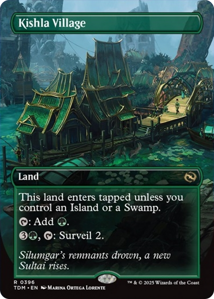 Kishla Village (Borderless) [Tarkir: Dragonstorm] MTG Single Magic: The Gathering | Red Claw Gaming