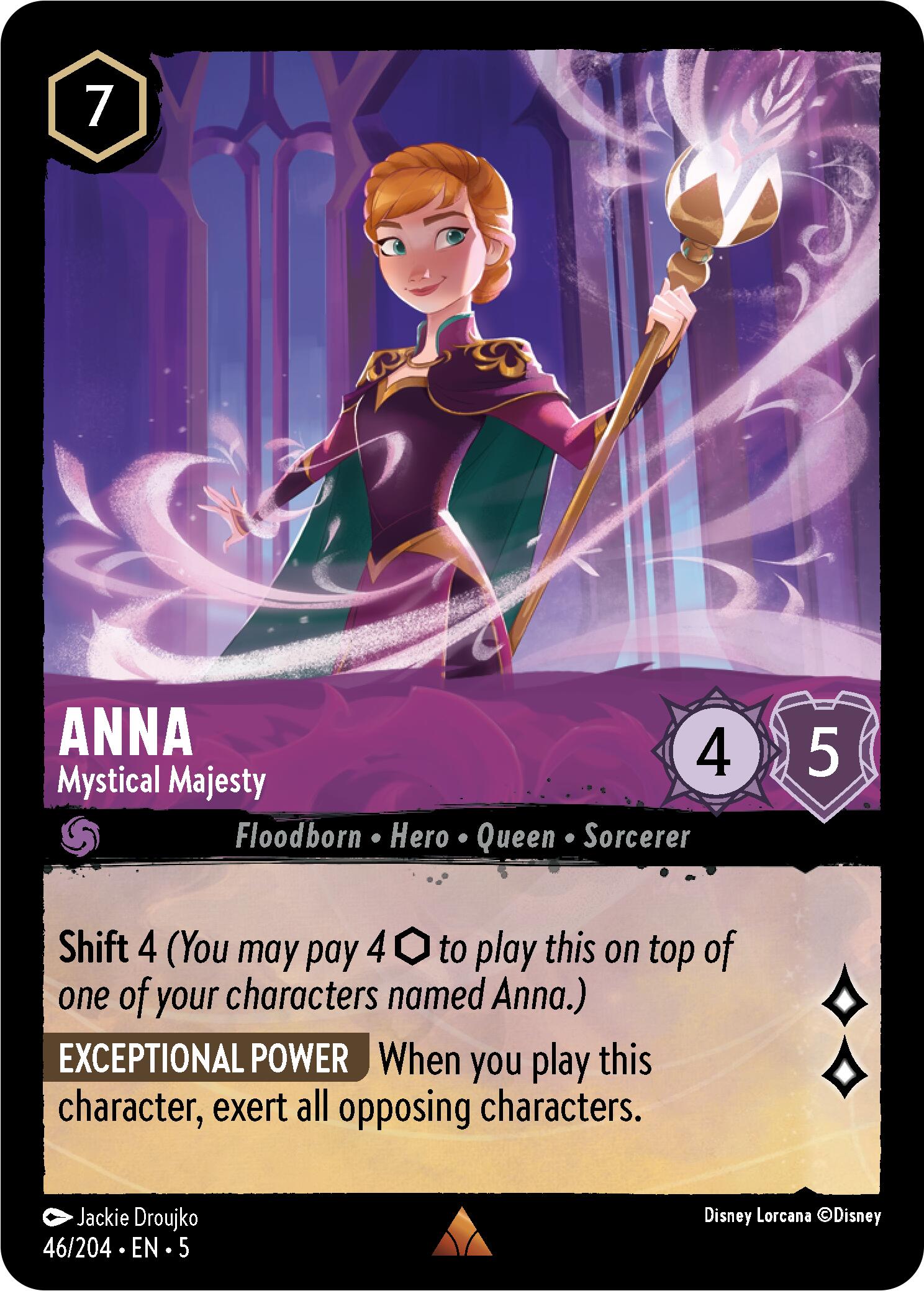 Anna - Mystical Majesty (46/204) [Shimmering Skies] Lorcana Single Disney    | Red Claw Gaming