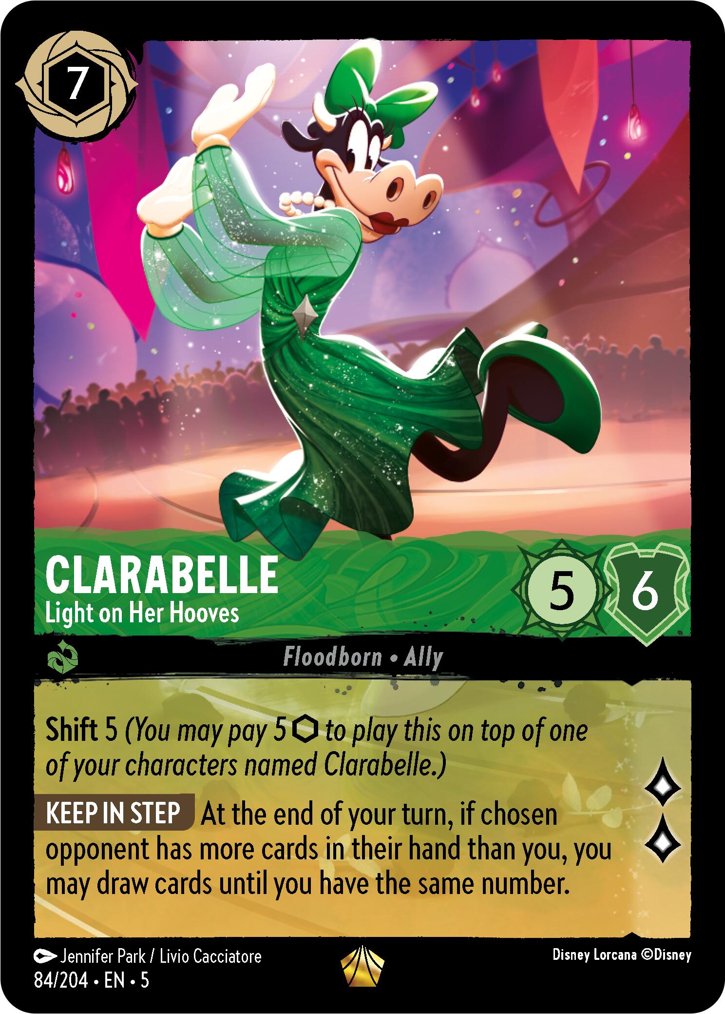 Clarabelle - Light on Her Hooves (84/204) [Shimmering Skies] Lorcana Single Disney    | Red Claw Gaming