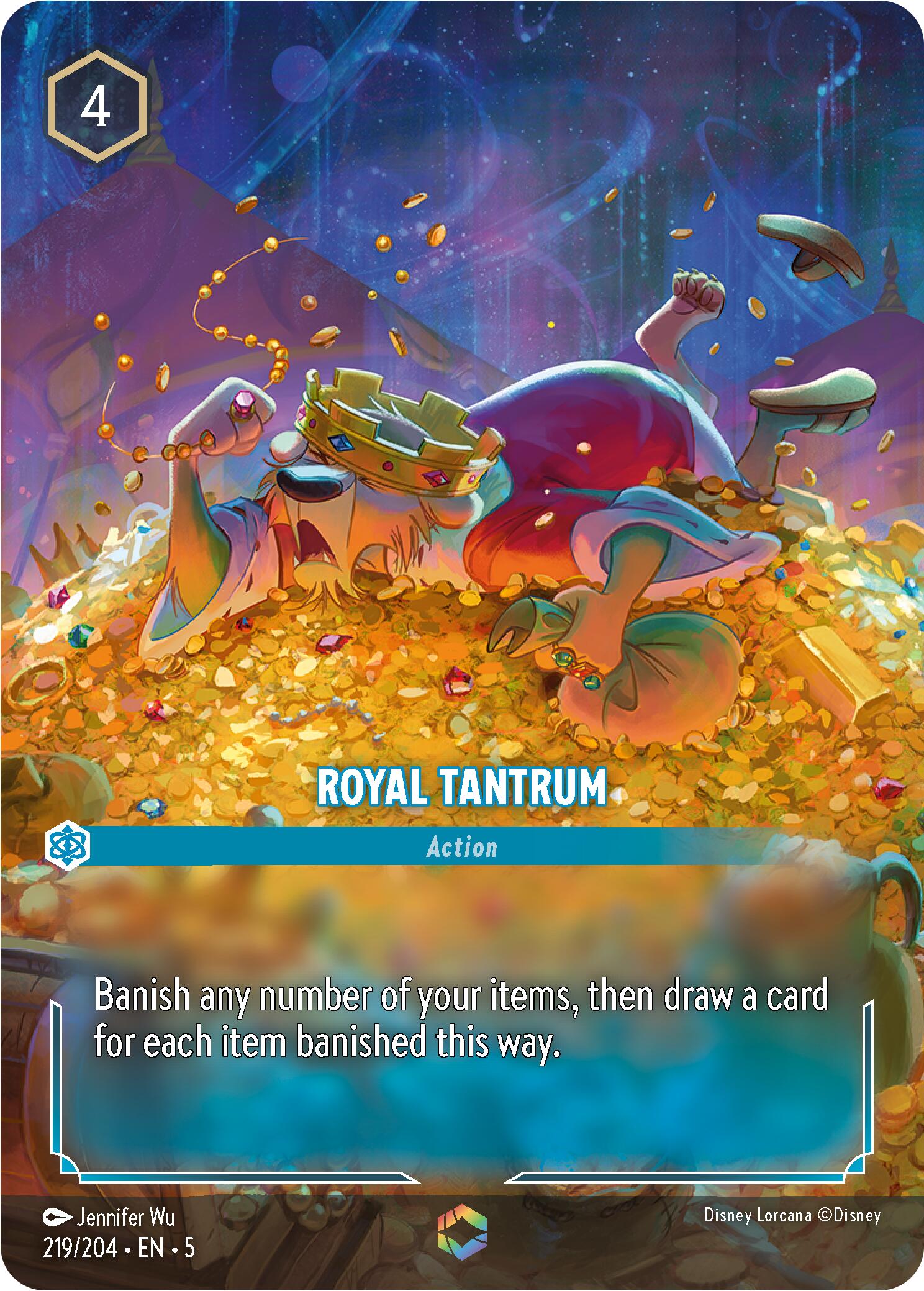Royal Tantrum (Enchanted) (219/204) [Shimmering Skies] Lorcana Single Disney    | Red Claw Gaming