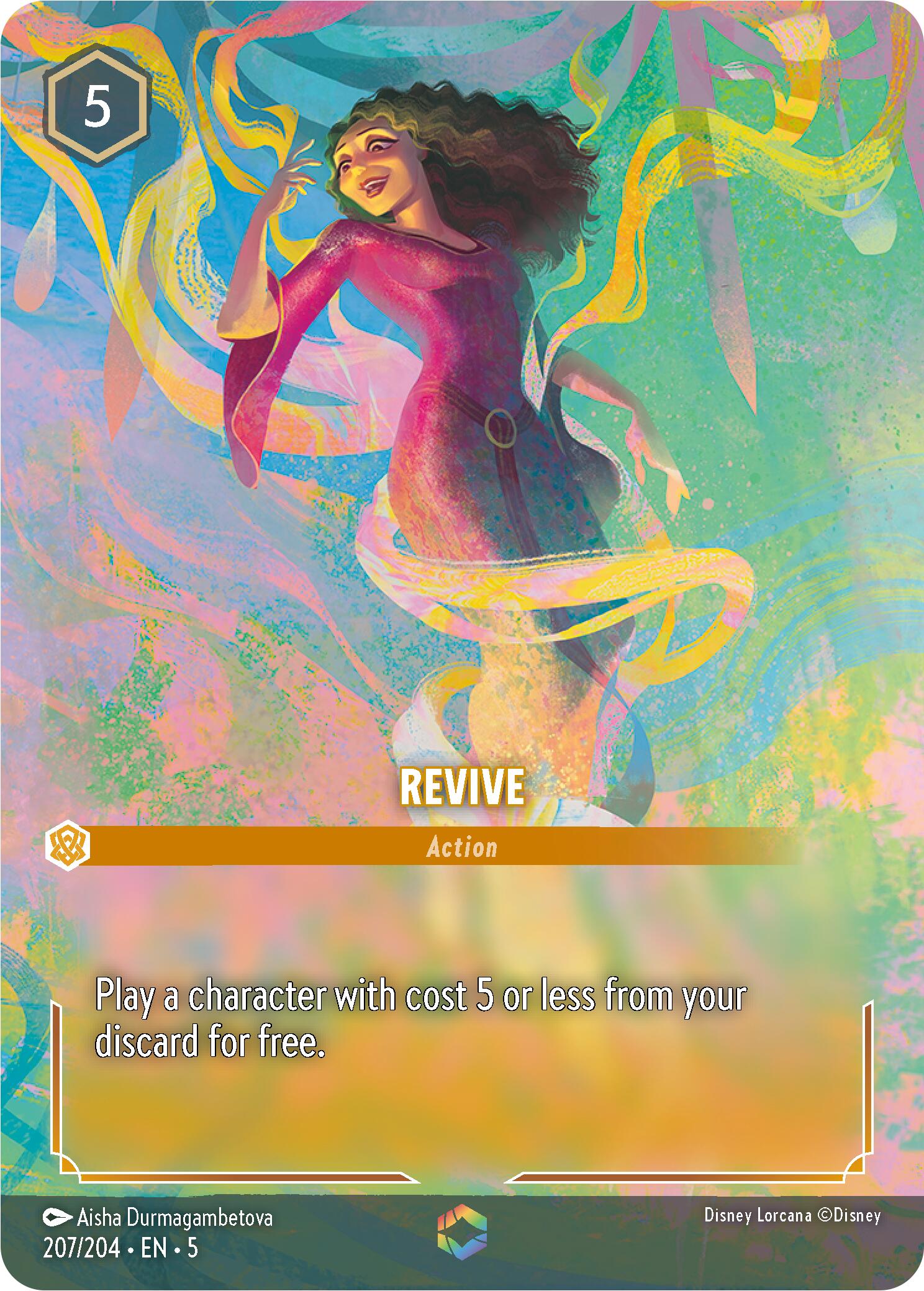 Revive (Enchanted) (207/204) [Shimmering Skies] Lorcana Single Disney    | Red Claw Gaming
