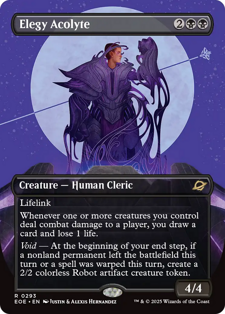 Elegy Acolyte (Borderless) [Edge of Eternities] MTG Single Magic: The Gathering | Red Claw Gaming