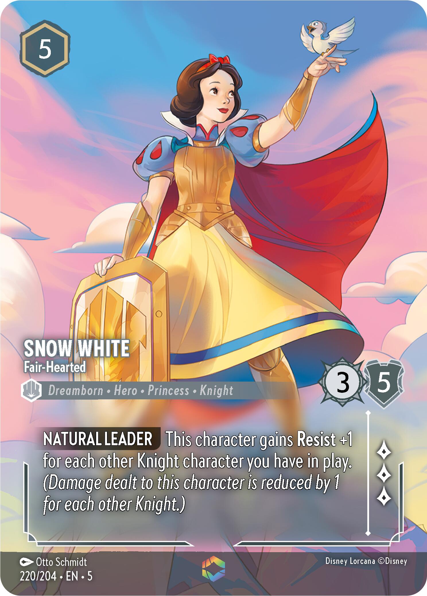 Snow White - Fair-Hearted (Enchanted) (220/204) [Shimmering Skies] Lorcana Single Disney    | Red Claw Gaming