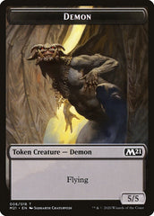 Angel // Demon Double-Sided Token [Core Set 2021 Tokens] MTG Single Magic: The Gathering | Red Claw Gaming